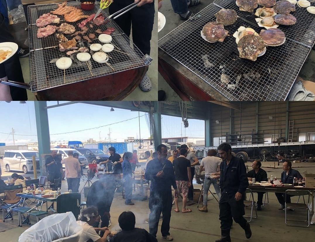 毎年開催社内イベントＢＢＱの写真です。